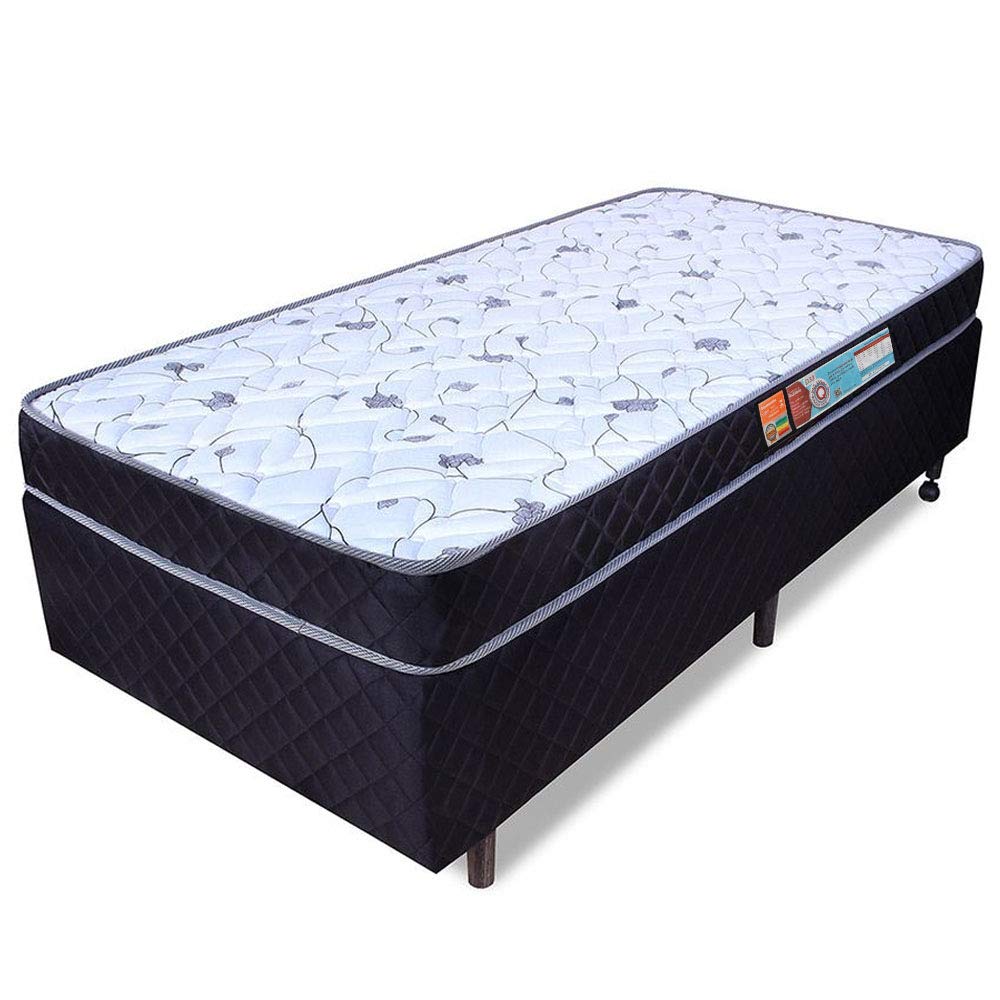 Cama Box Solteirão + Colchão 97x203x48cm Espuma D33 Selada - BF